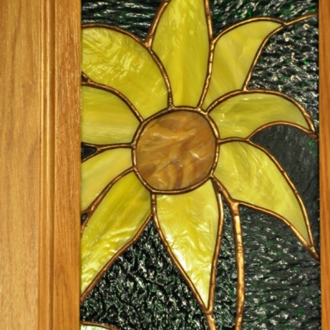 KUCHYNSKÁ LINKA 20×74 cm, technika tiffany 2010